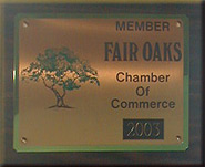 fairoakschamber Proud Member of the Fair Oaks Chamber of Commerce since 2003